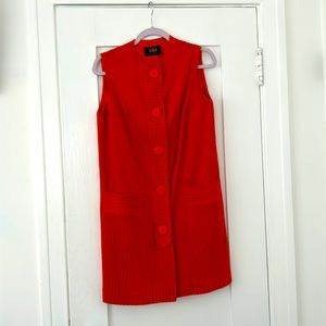 Vintage orange corduroy mini